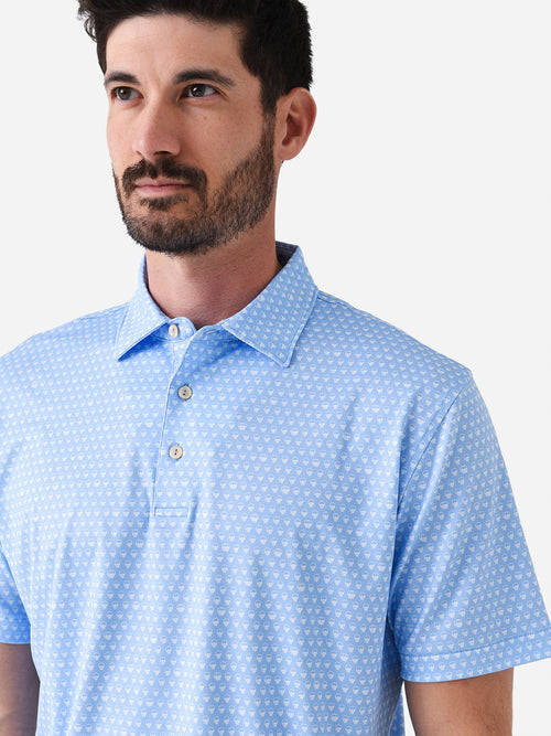 Peter Millar Crown Sport Men's Seeing Double Performance Jersey Polo