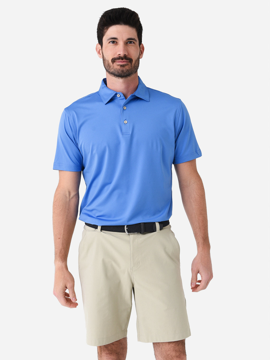 Peter Millar Crown Sport Men's Solid Performance Jersey Polo - Saint Bernard