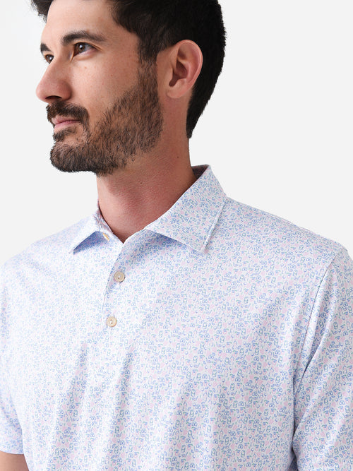 Peter Millar Crown Sport Men's Dazed And Transfused Performance Jersey Polo