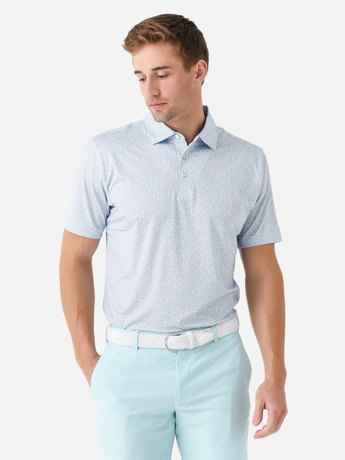 Peter Millar Crown Sport Men's Ranch Water Performance Jersey Polo