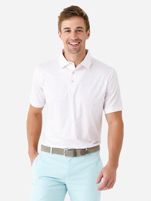 Peter Millar Crown Sport Men's Utopia Burger Performance Jersey Polo