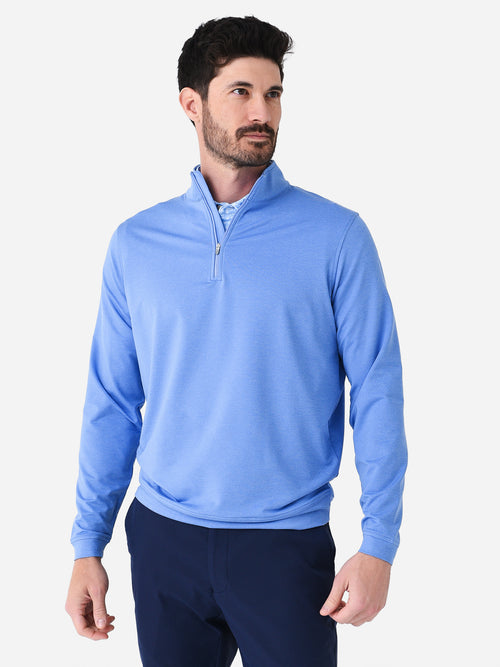 Peter Millar Crown Sport Men's Perth Melange Performance Quarter-Zip