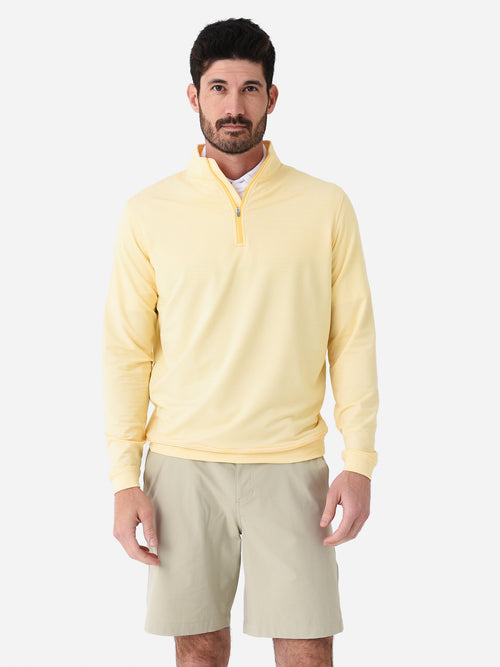 Peter Millar Crown Sport Men's Perth Sugar Stripe Performance Quarter-Zip