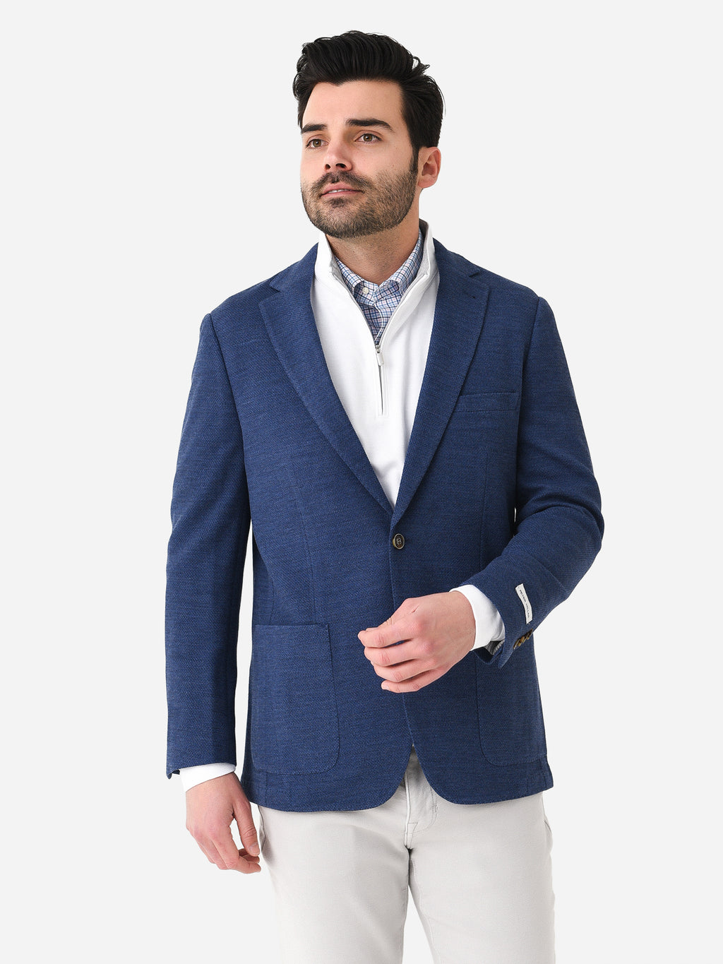 Peter Millar Crown Men's Brook Jersey Soft Jacket - Saint Bernard
