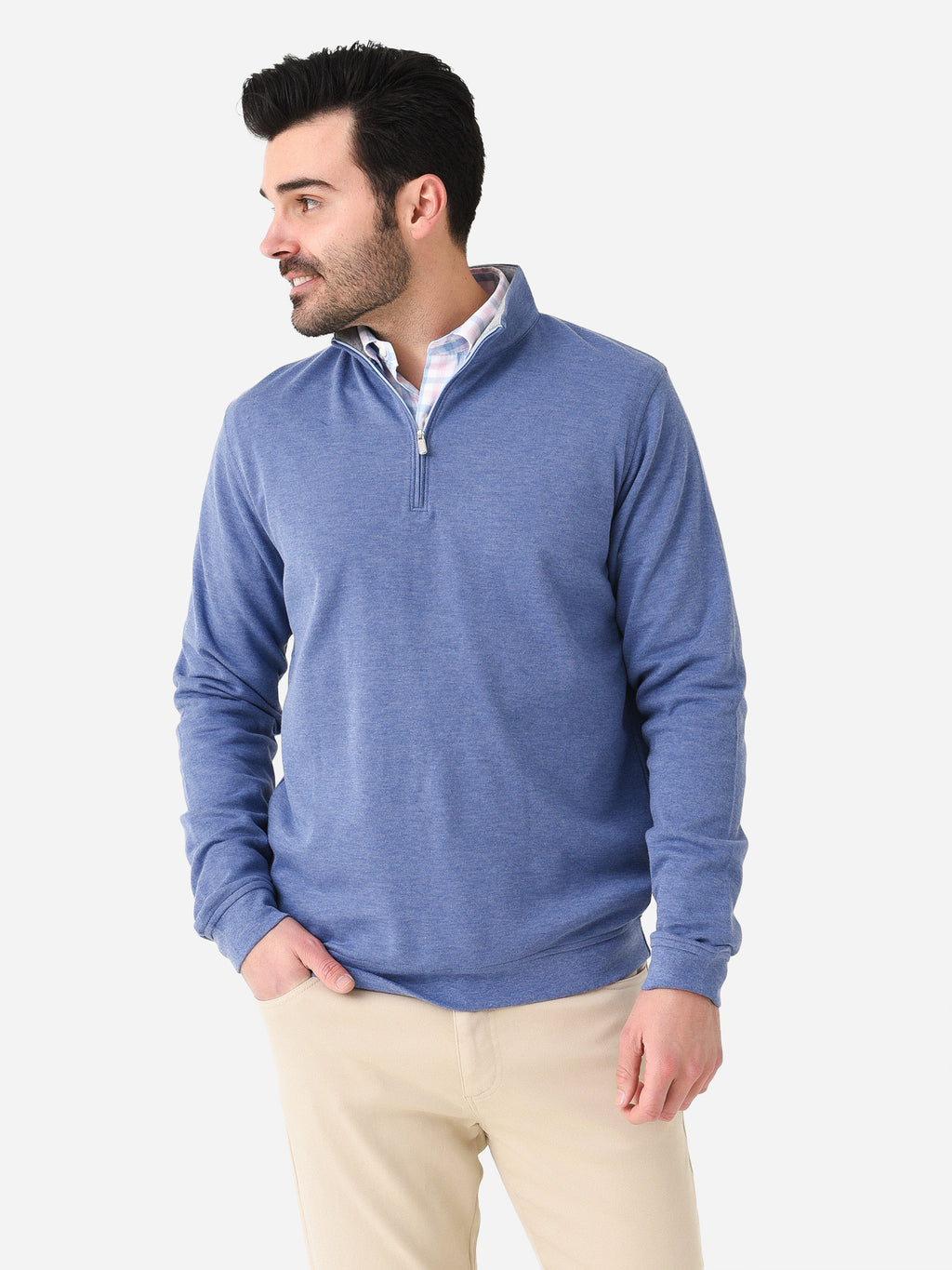 Peter Millar Crown Men's Comfort Pullover - Saint Bernard