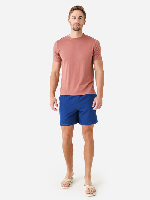 Peter Millar Crown Men's Solid Swim Trunk