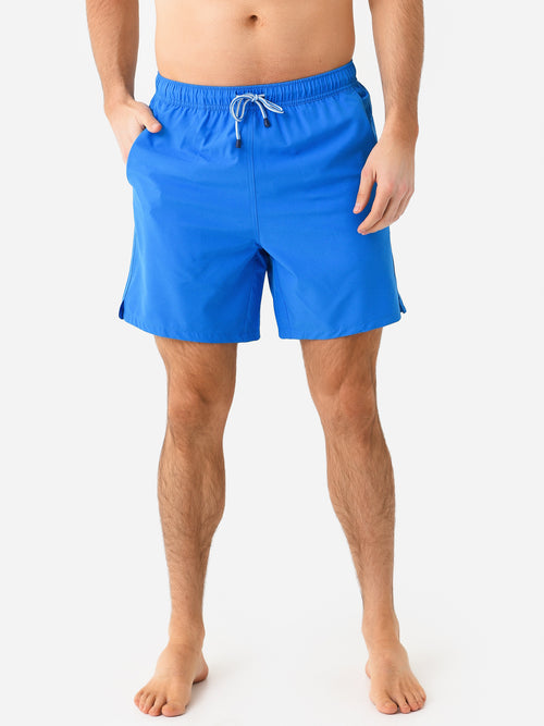 Peter Millar Crown Men's Sport Fishing Magic Print Swim Trunk