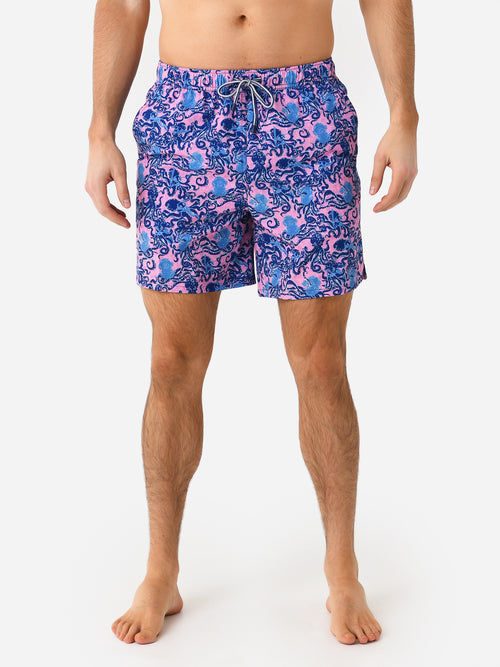 Peter Millar Crown Men's Too Many Tentacles Swim Trunk