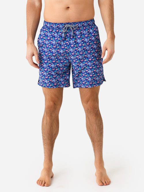 Peter Millar Crown Men's Tropical Flock Swim Trunk