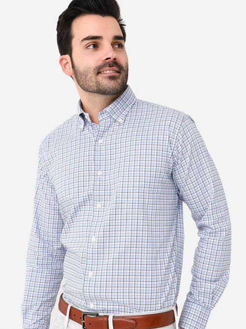 Peter Millar Crown Men's Eddings Cotton-Stretch Sport Shirt