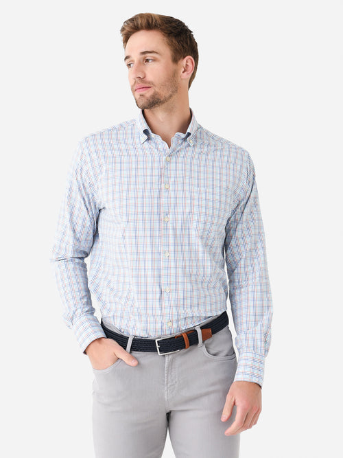 Peter Millar Crown Men's Irving Performance Twill Sport Shirt