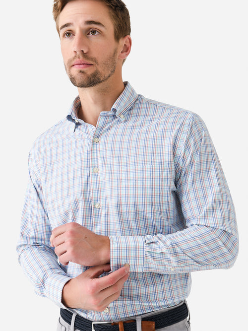 Peter Millar Crown Men's Irving Performance Twill Sport Shirt