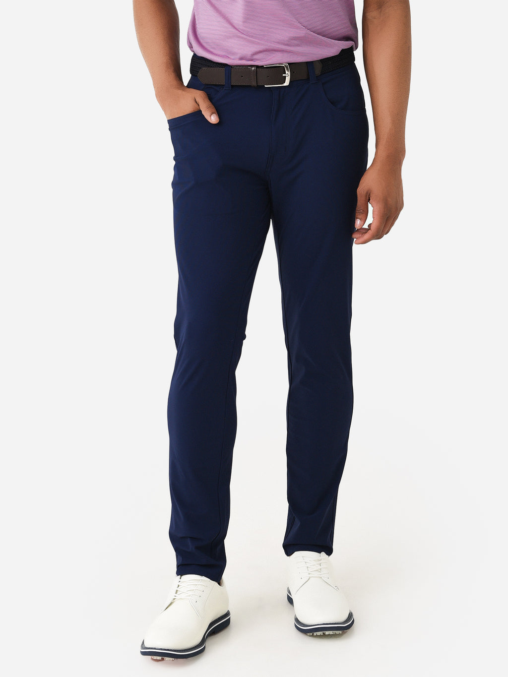Peter Millar Crown Crafted Men's Bingham Performance Five-Pocket Pant - Saint Bernard