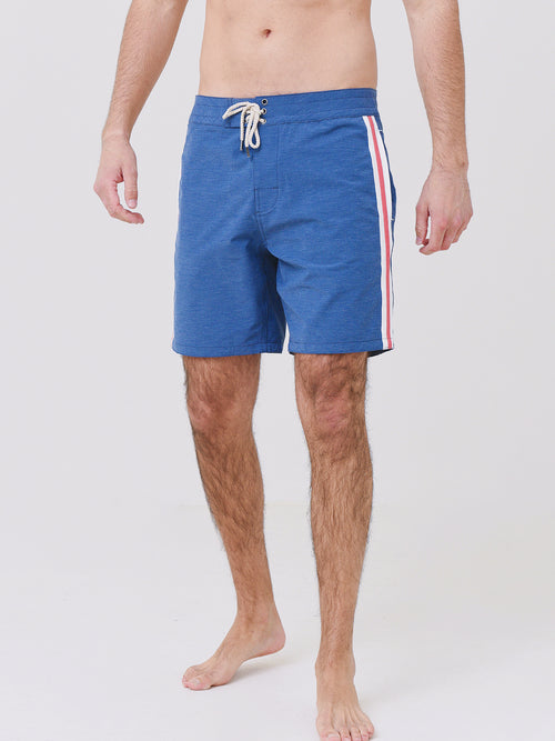 Faherty Brand Men's Retro Surf Stripe Boardshort