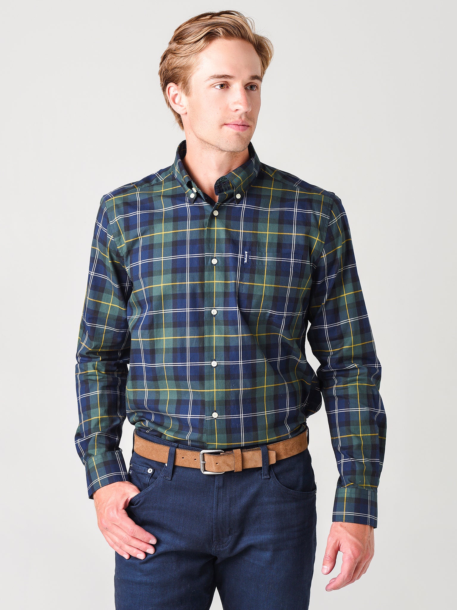 Barbour Men's Wetheram Shirt - Saint Bernard