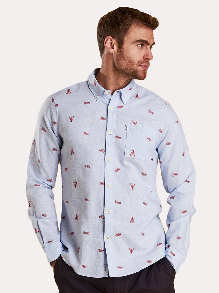 Barbour Men's Lobster Tailored Fit Shirt - Saint Bernard