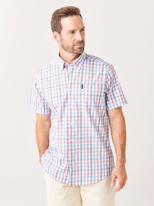 Barbour Men's Tattersall 14 Short-Sleeve Tailored Fit Shirt