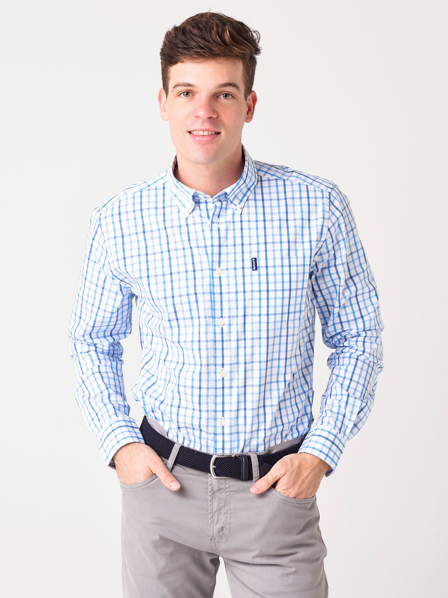 Barbour Men's Tattersall 15 Tailored Fit Shirt - Saint Bernard