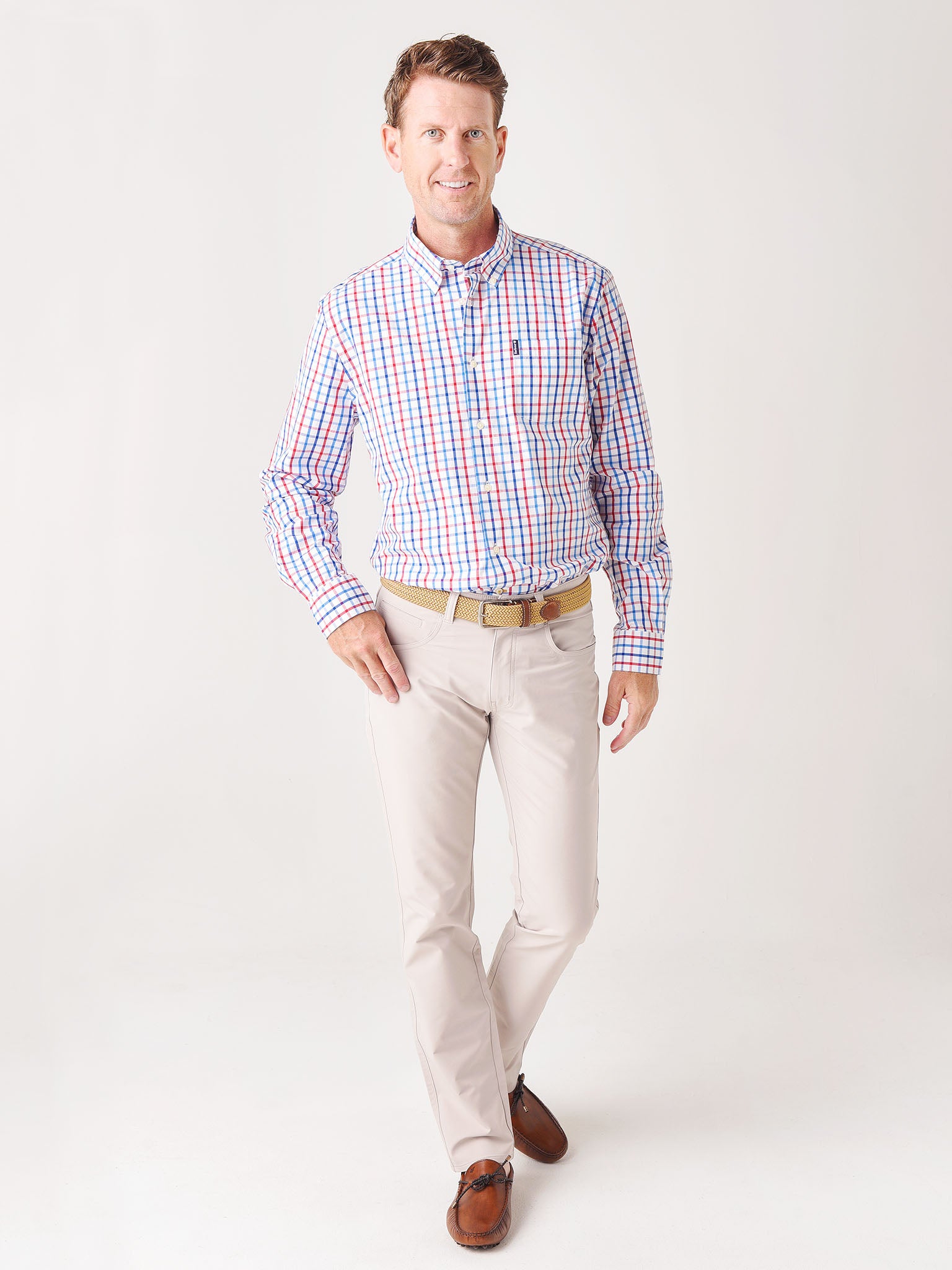 Barbour Men's Tattersall 15 Tailored Fit Shirt - Saint Bernard