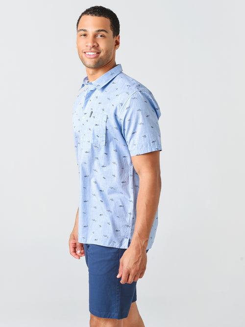 Barbour Men's Summer Print 4 Short-Sleeve Shirt