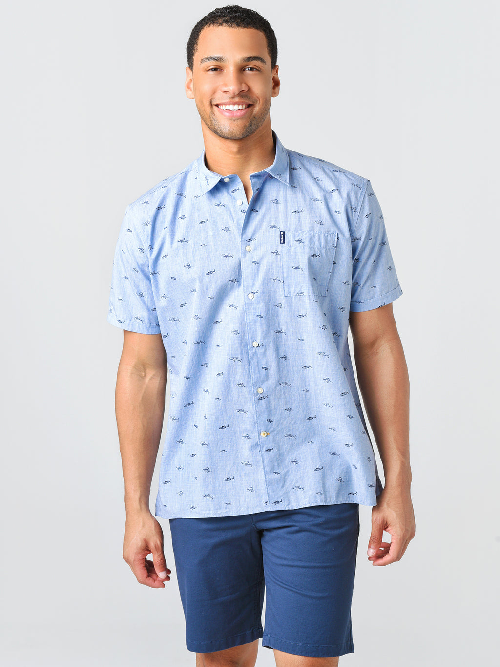 Barbour Men's Summer Print 4 Short-Sleeve Shirt - Saint Bernard
