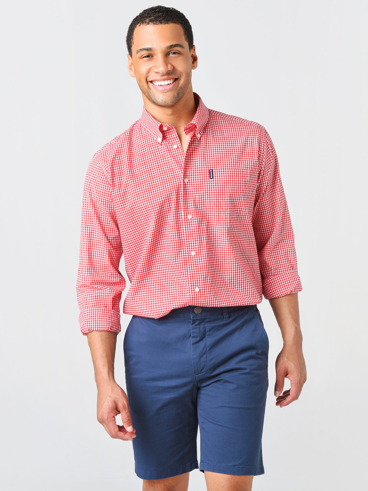 Barbour Men's Gingham 19 Tailored Button-Down Shirt - Saint Bernard