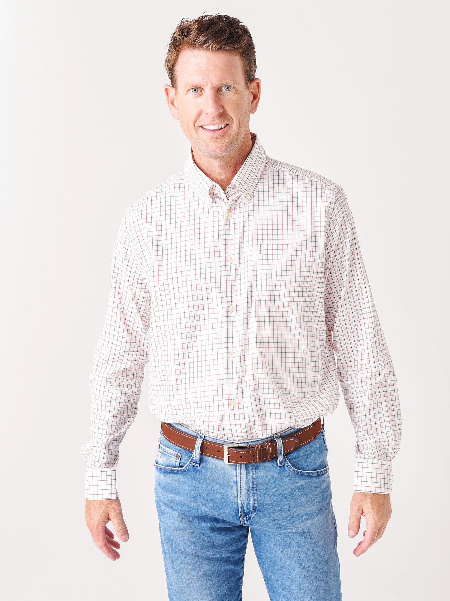 Barbour Men’s Batley Performance Shirt - Saint Bernard