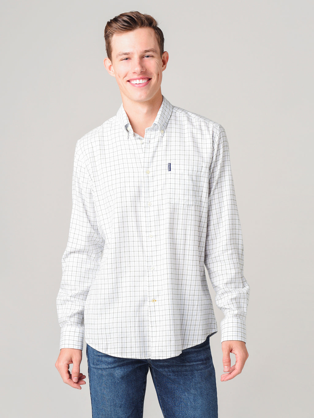 Barbour Men's Eco 4 Tailored Button-Down Shirt - Saint Bernard