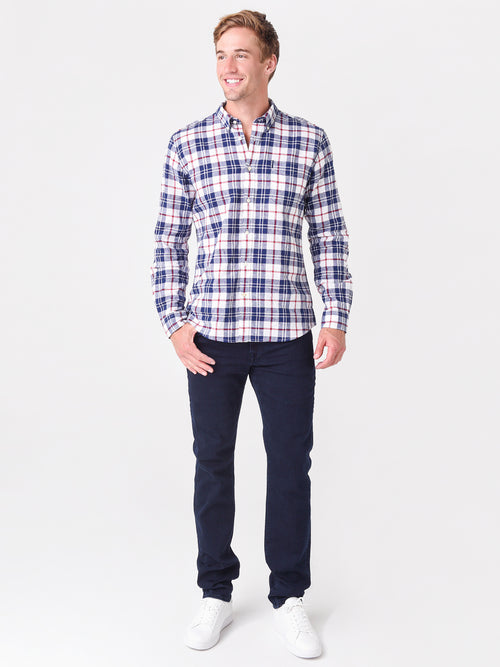 Barbour Men's Linen Mix 6 Tailored Button-Down Shirt