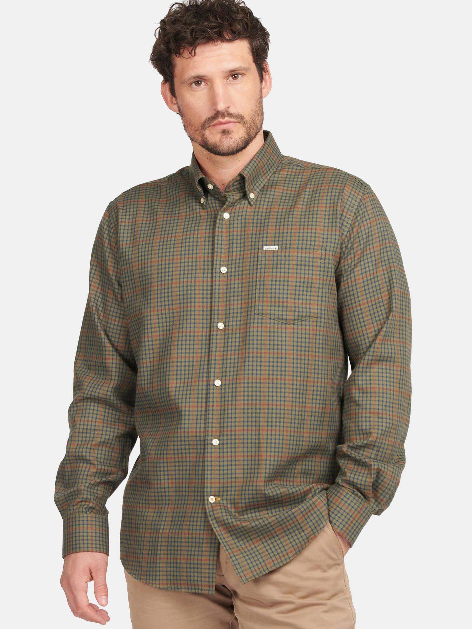 Barbour Men's Henderson Thermo Weave Shirt - Saint Bernard