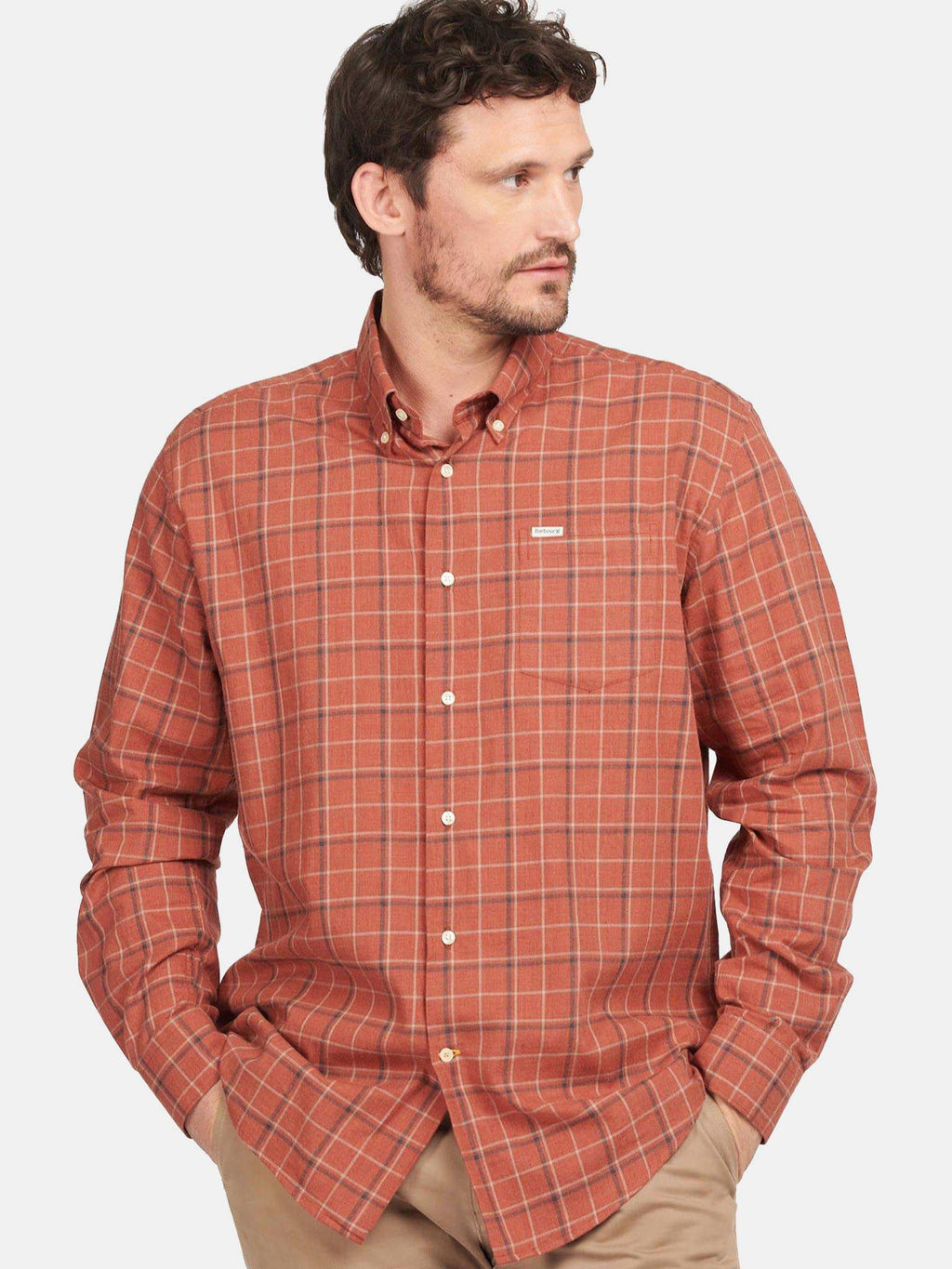 Barbour Men's Pelton Regular Fit Shirt - Saint Bernard