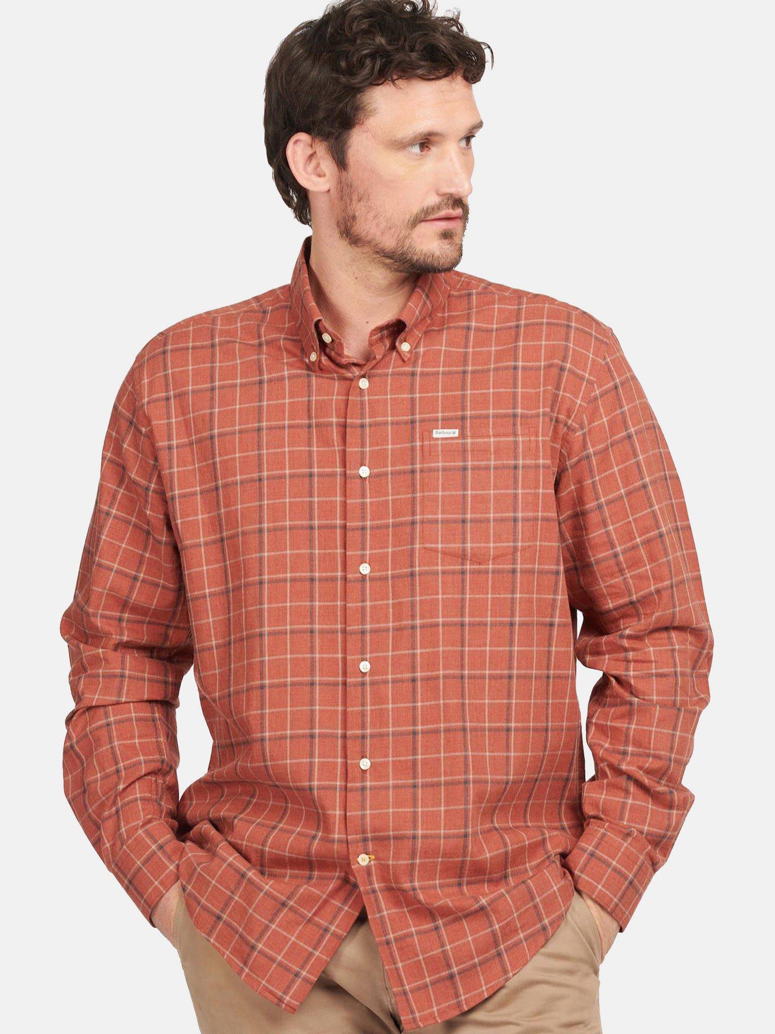 Barbour Men's Pelton Regular Fit Shirt - Saint Bernard
