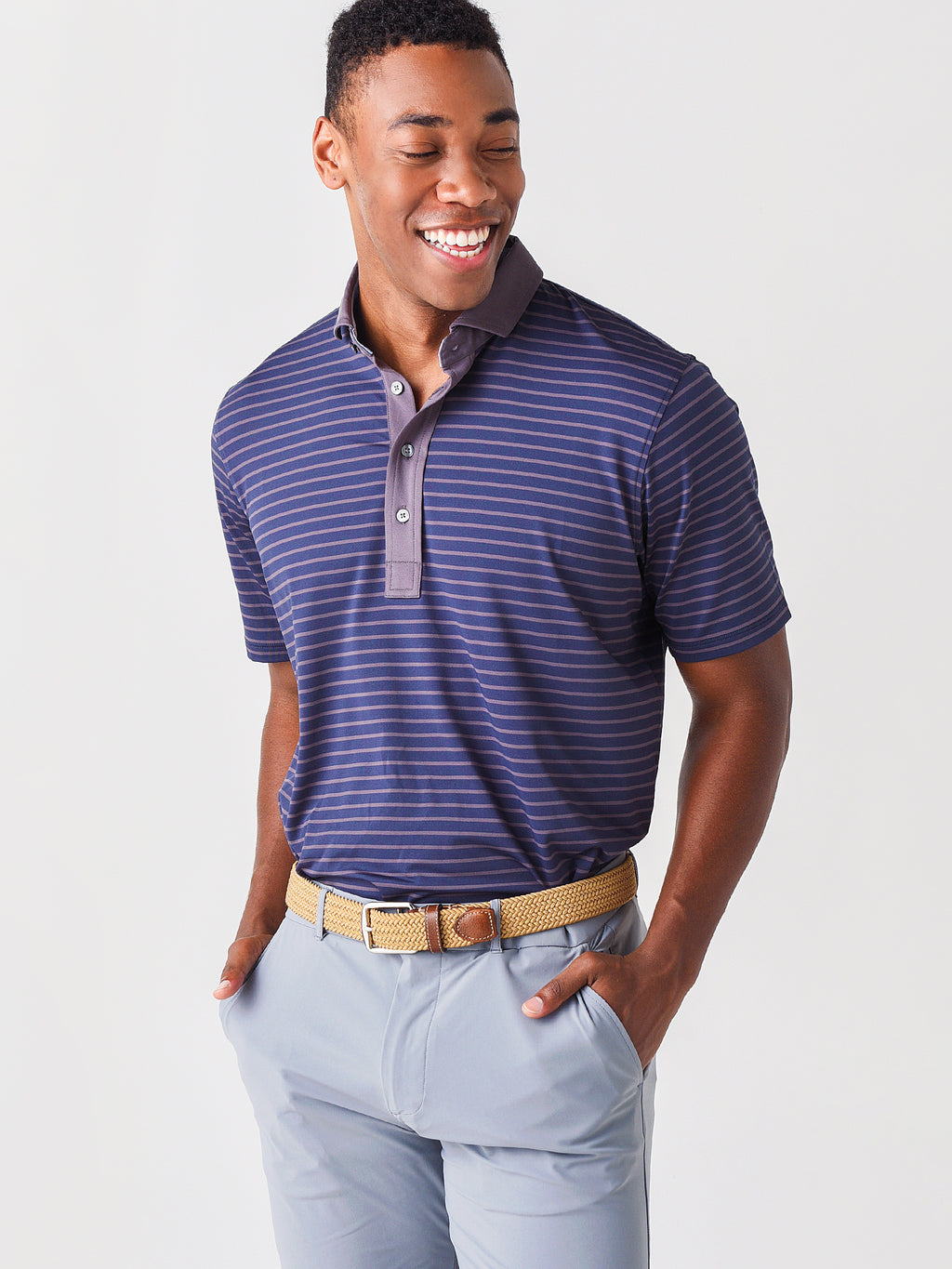 Grey Men's Callawasee Polo Shirt - Saint Bernard