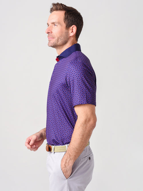 Greyson Men's Rainbow Trout Polo