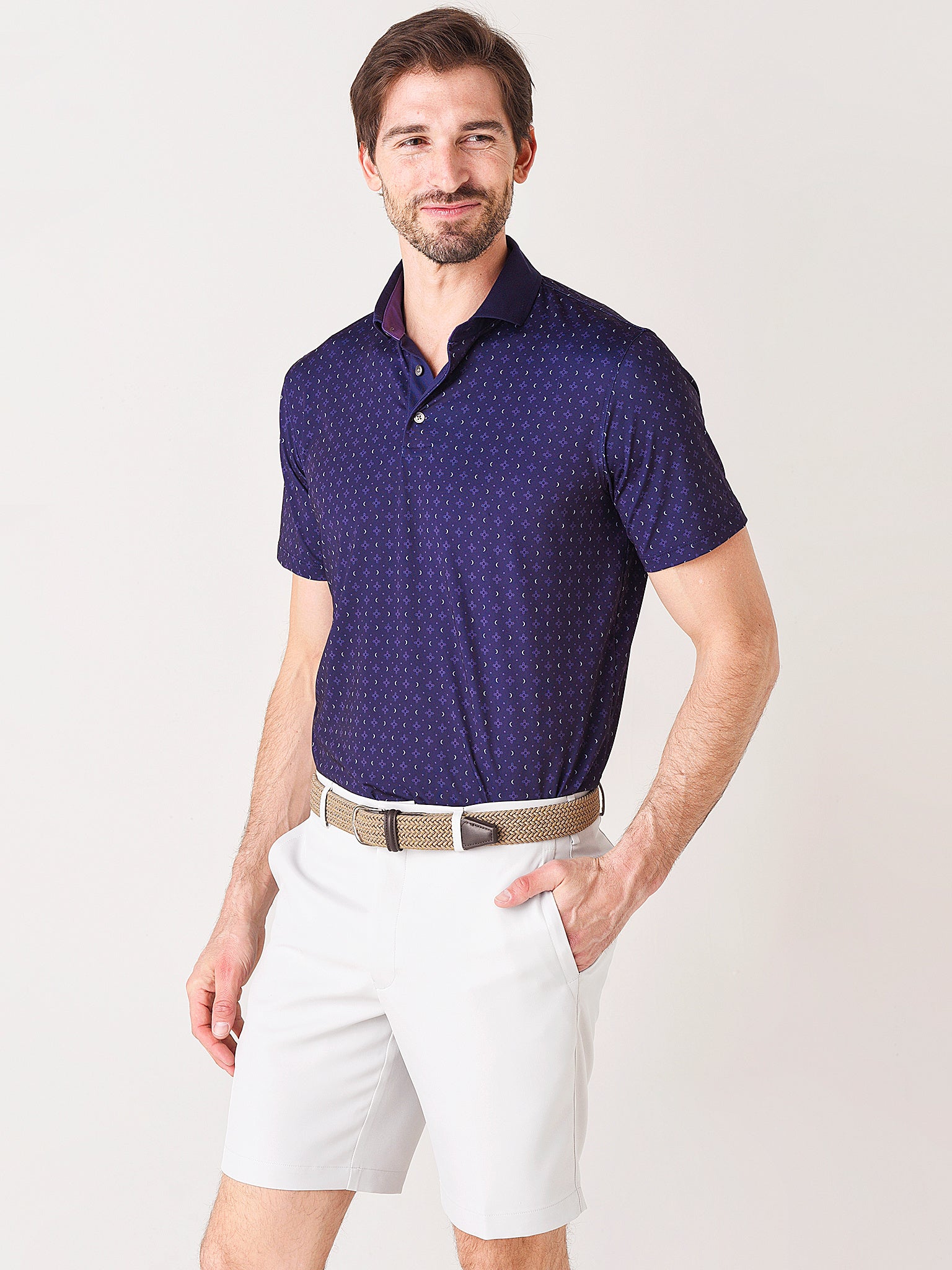 Greyson Men's Rising Sun & Setting Moon Polo - Saint Bernard