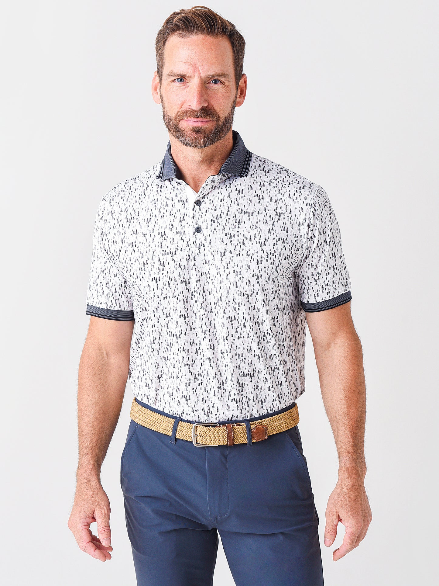 Greyson Men's Never-Ending Forest Polo - Saint Bernard