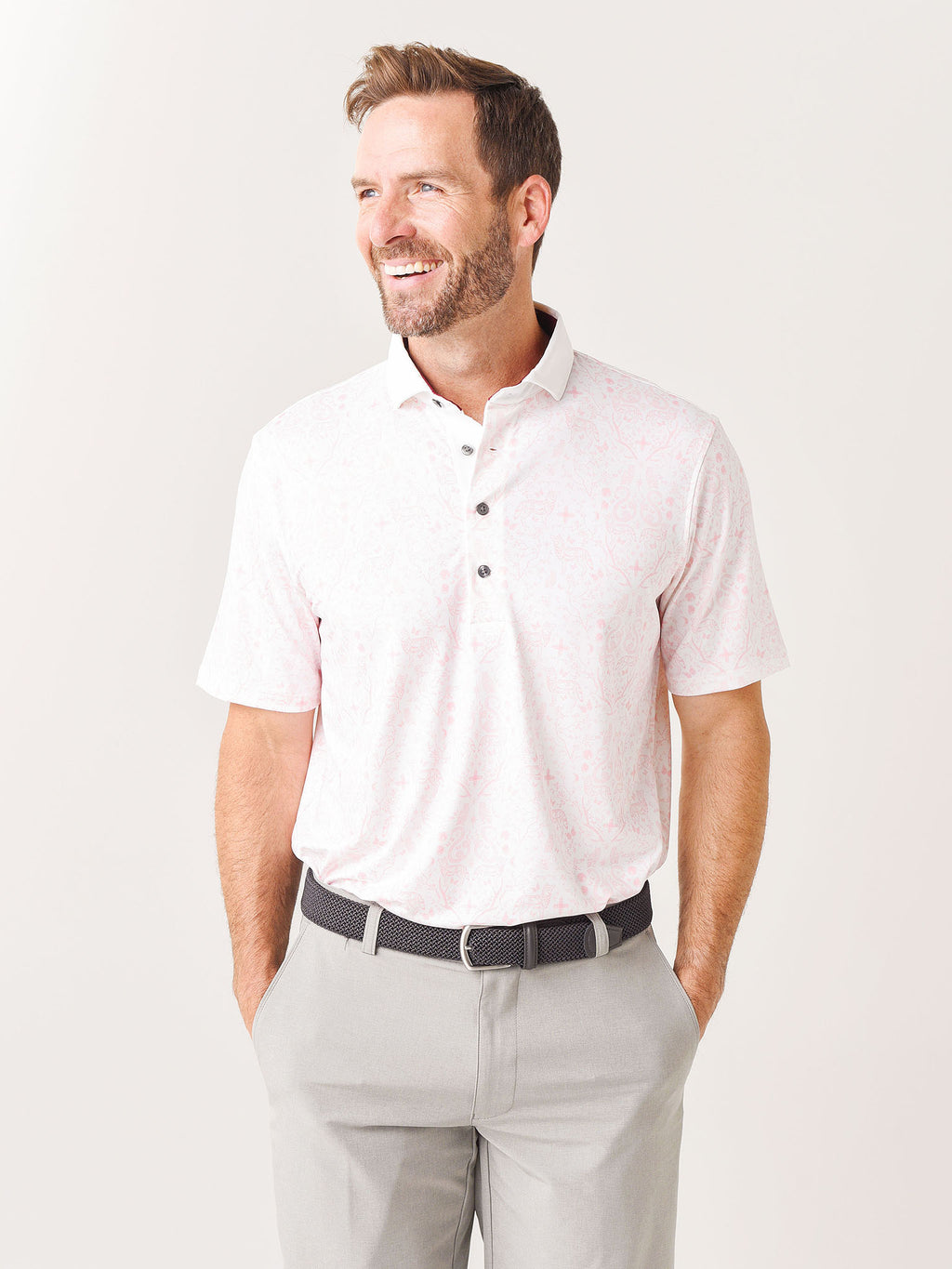 Greyson Men's Garden Of Curiosities Polo - Saint Bernard
