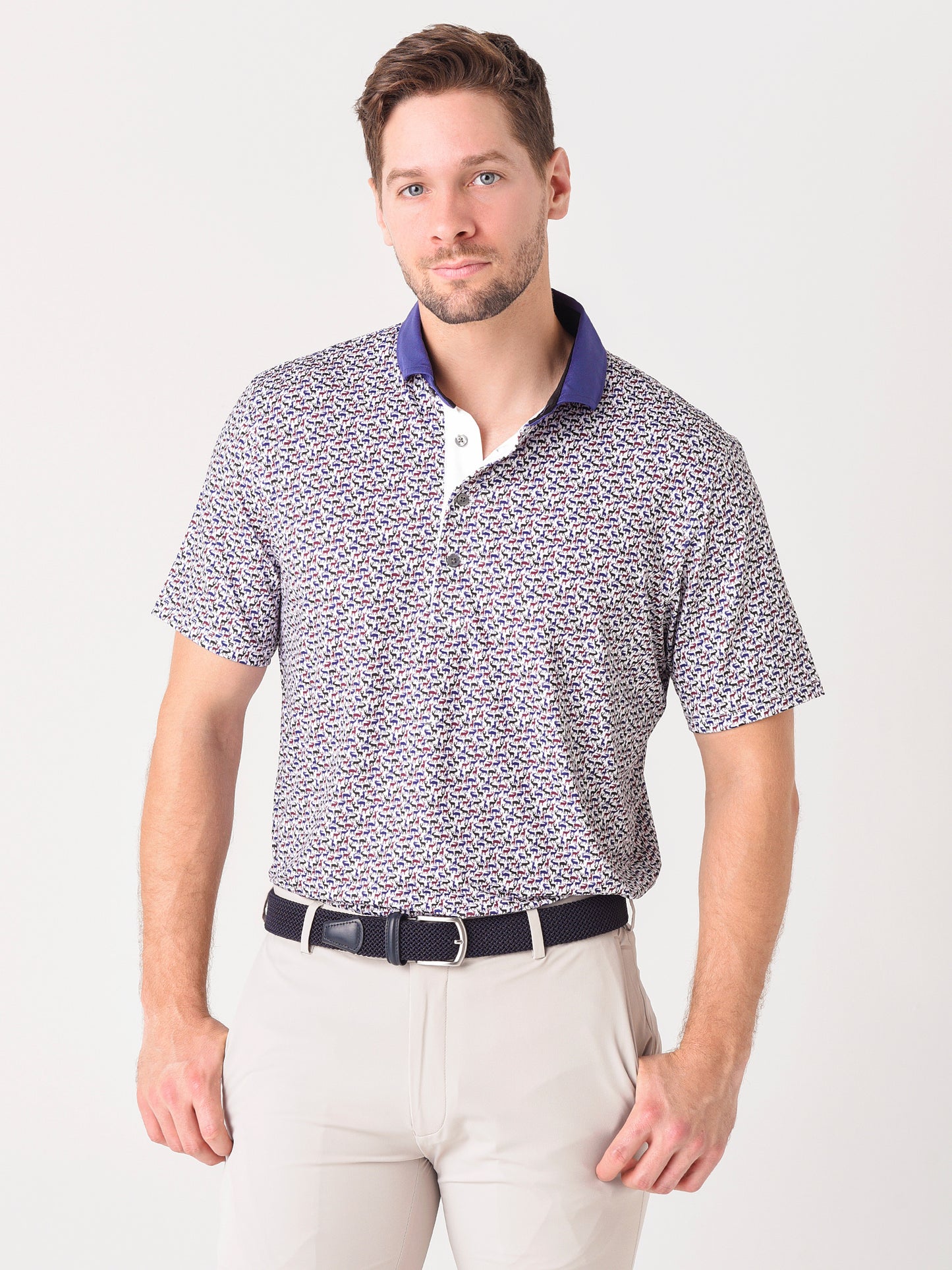 Greyson Men's Grey Wolf Polo - Saint Bernard
