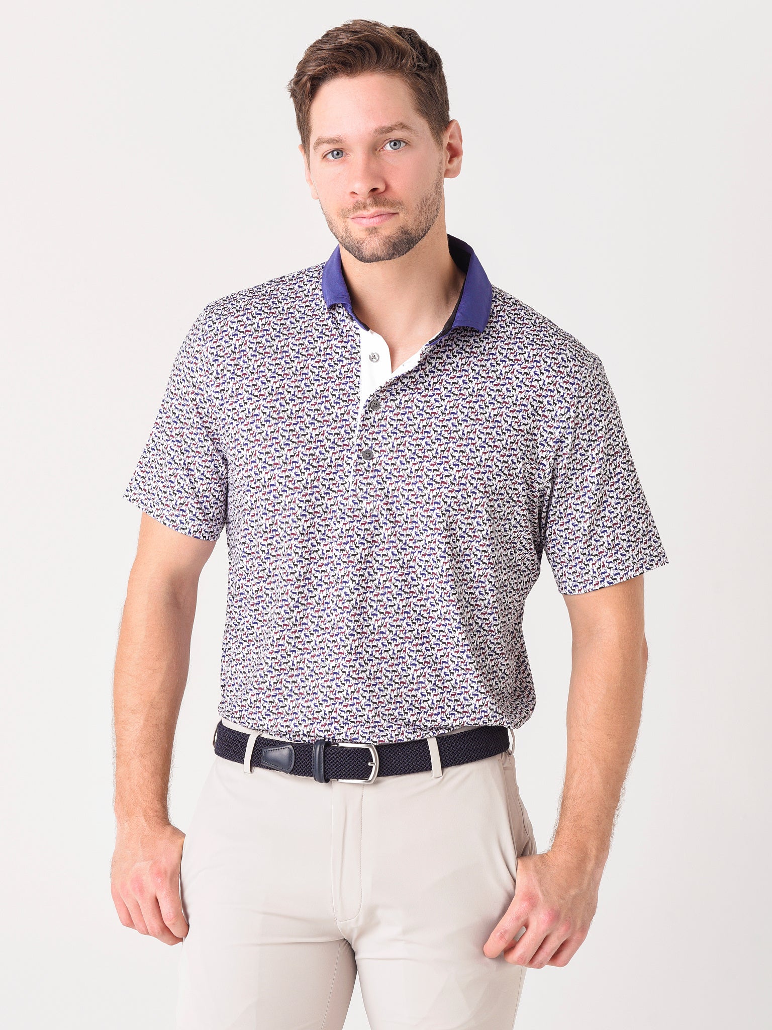 Greyson Men's Grey Wolf Polo - Saint Bernard