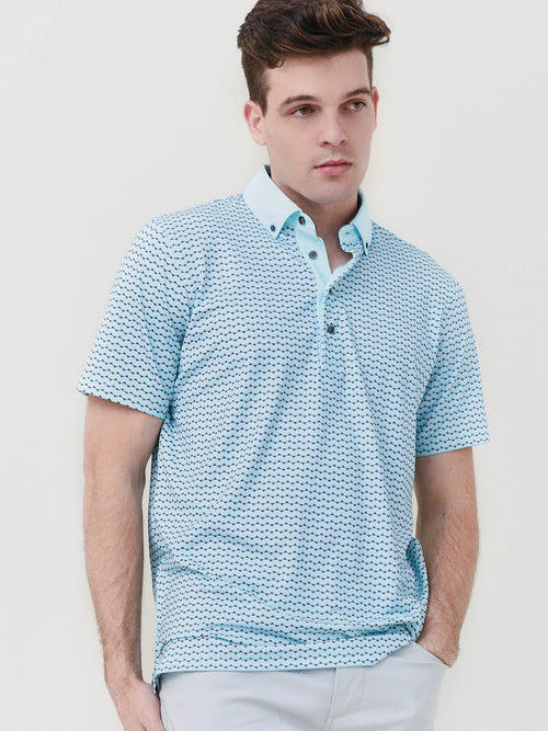 Greyson Men's Jaws Polo