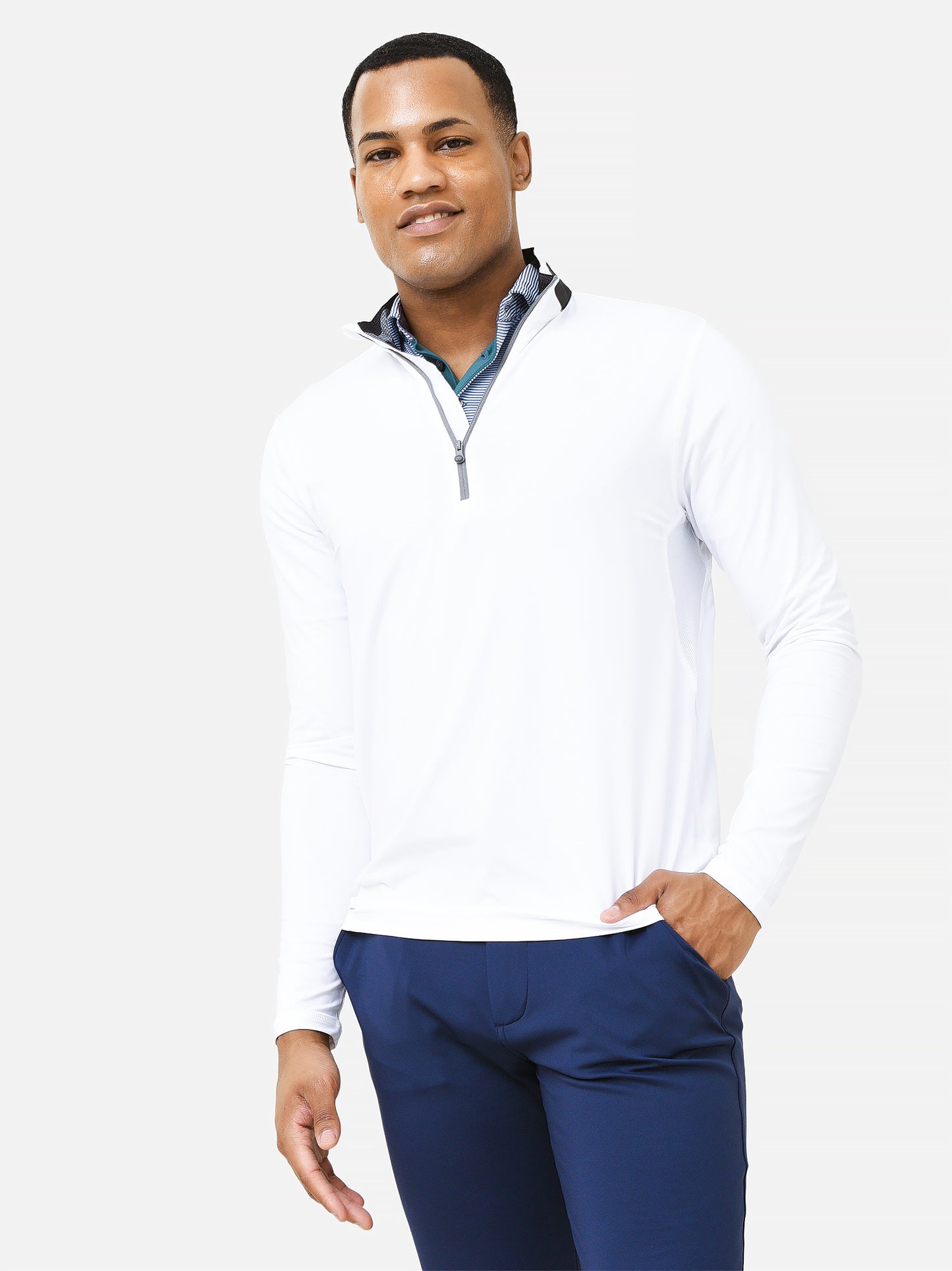 Greyson Men's Guide Performance Quarter-Zip - Saint Bernard