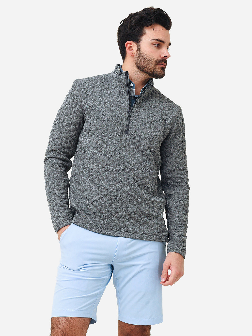 Greyson Men's Wyanet Quarter-Zip - Saint Bernard