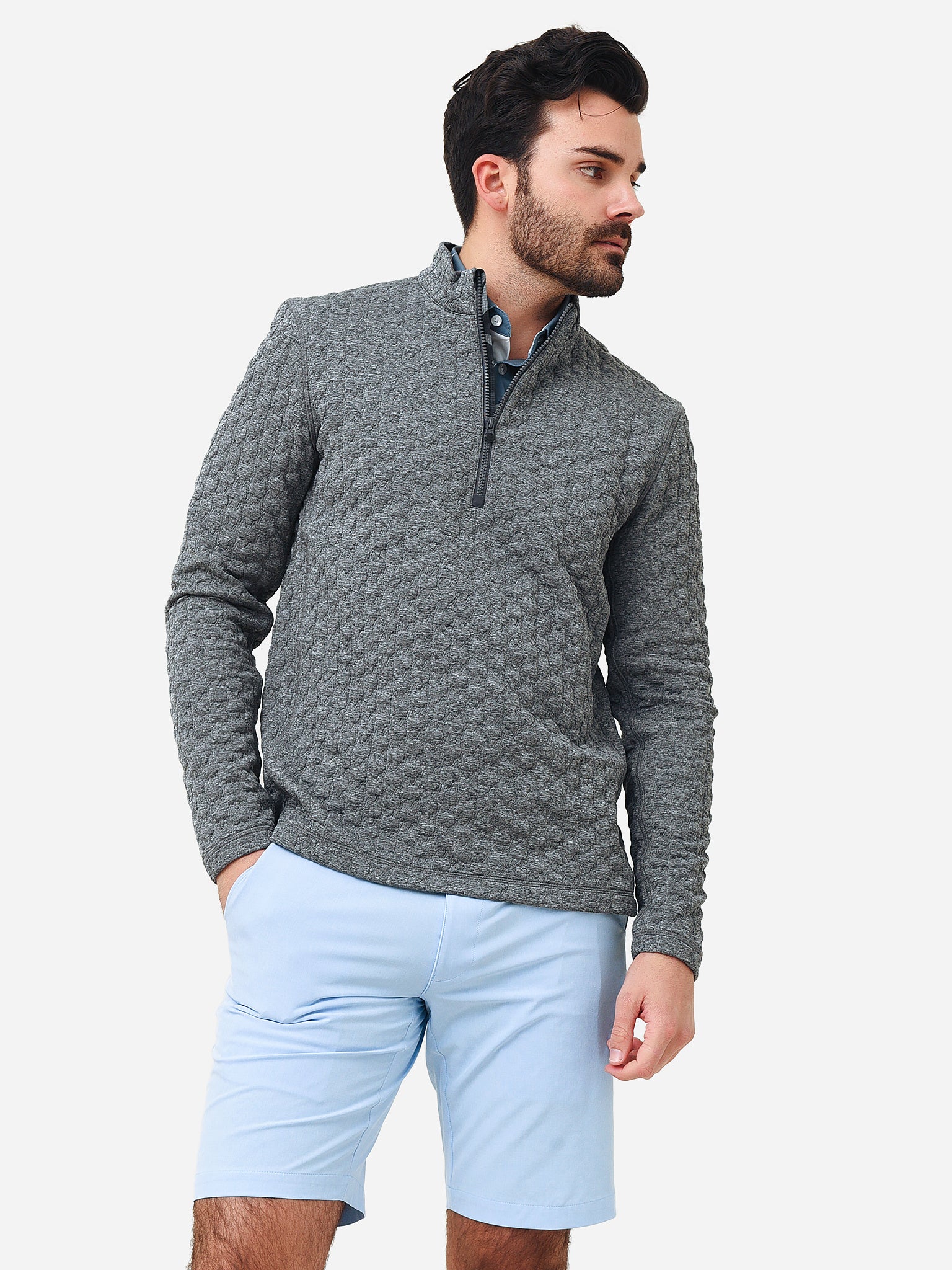 Greyson Men's Wyanet Quarter-Zip - Saint Bernard