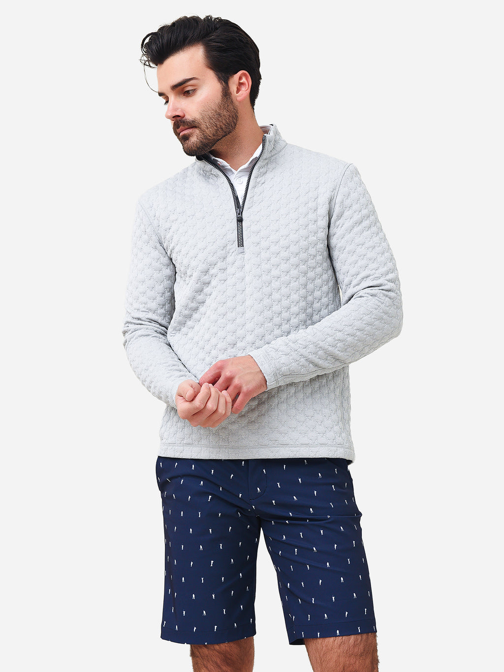 Greyson Men's Wyanet Quarter-Zip - Saint Bernard
