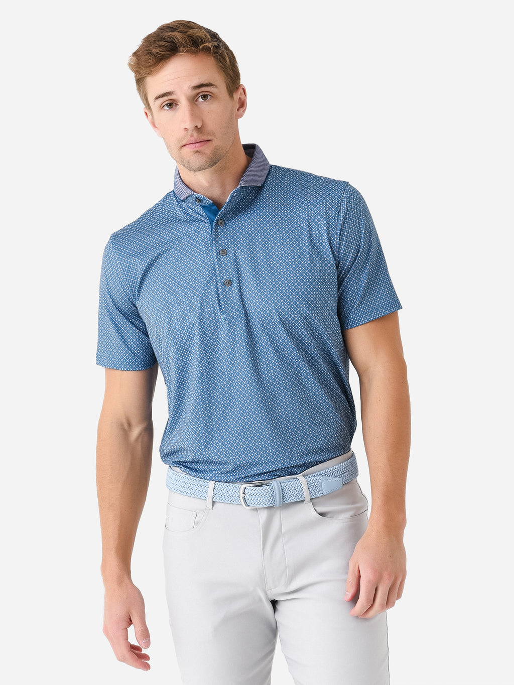 Greyson Men's Cycles Of Circles Polo - Saint Bernard