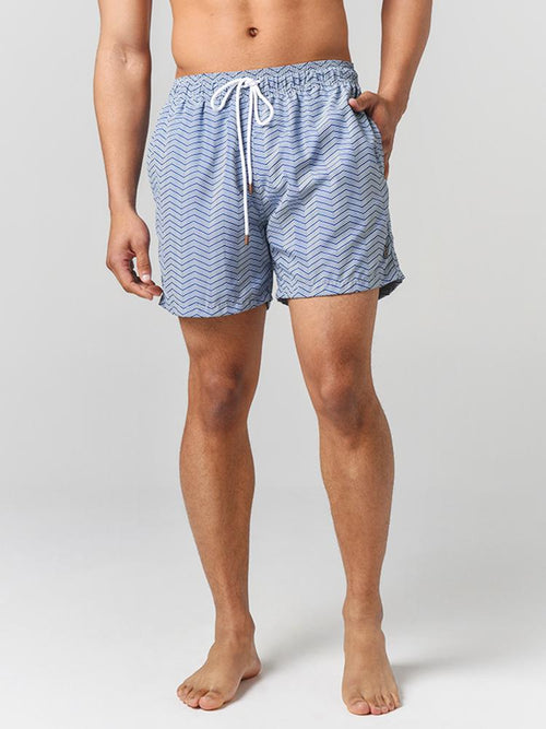 Retromarine Men’s Groovy Lines Swim Trunk