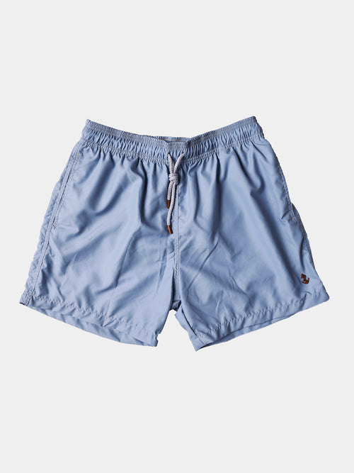 Retromarine Men's Solid Blue Volley Swim Trunk