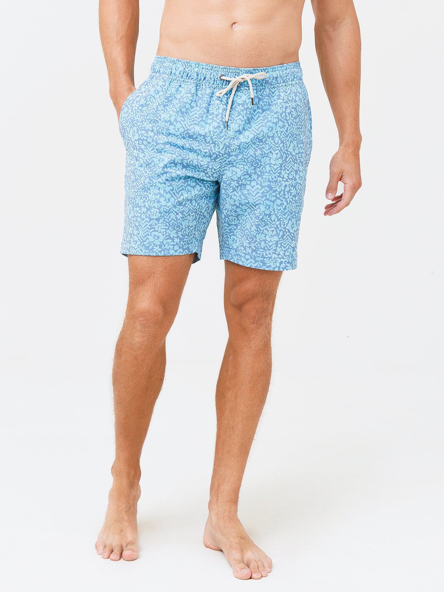 Faherty Brand Men's Beacon 7" Swim Trunk - Saint Bernard