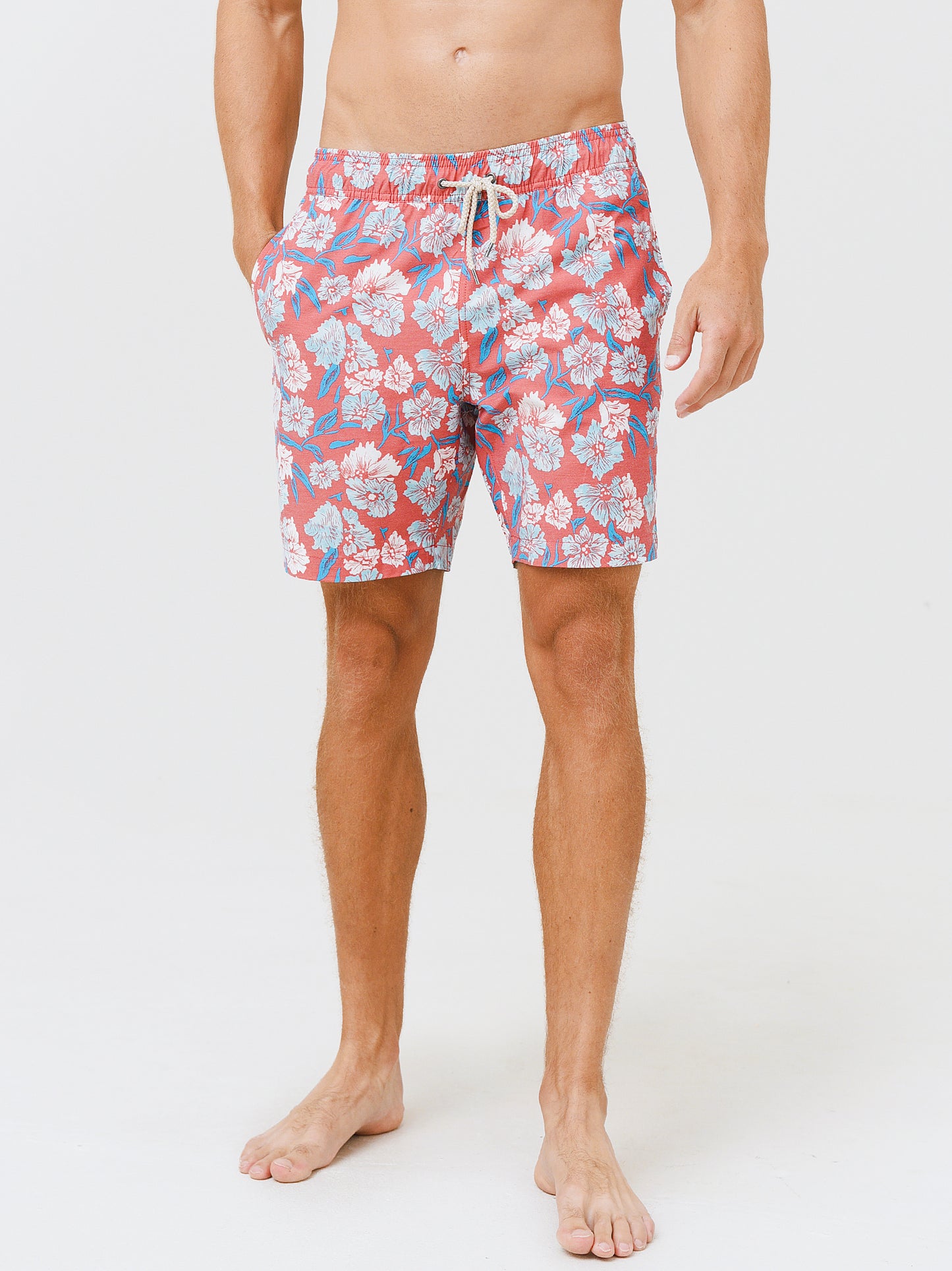 Faherty Brand Men's Beacon 7" Swim Trunk - Saint Bernard
