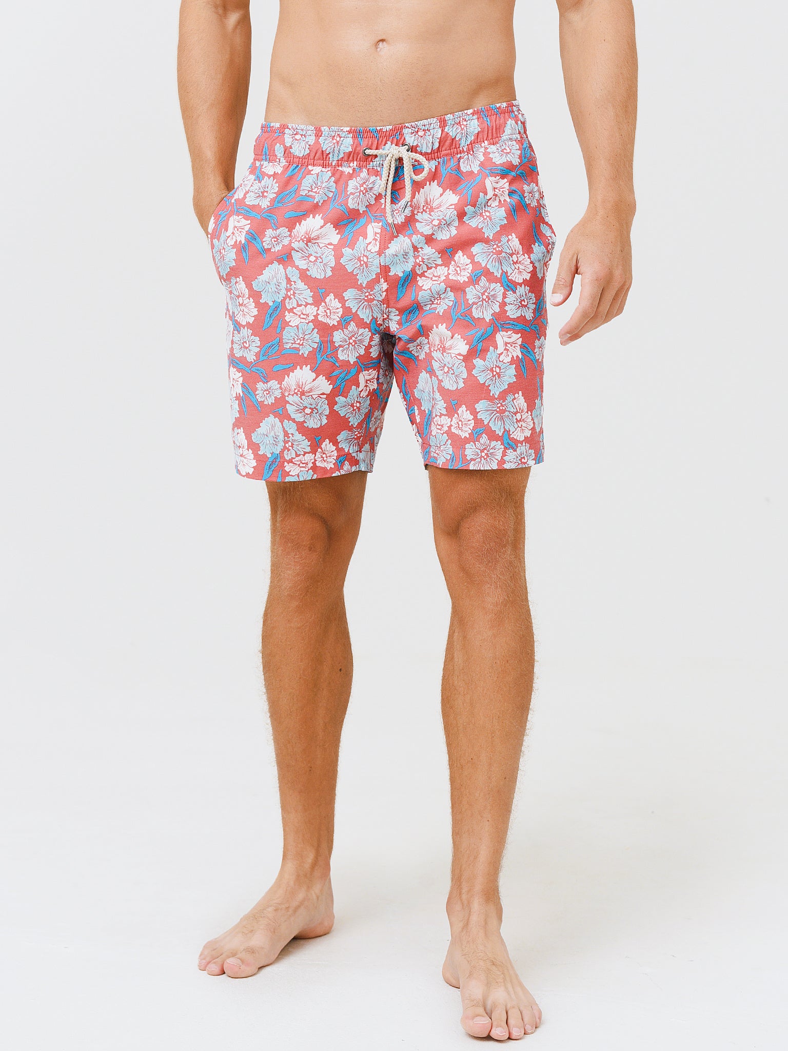 Faherty Brand Men's Beacon 7" Swim Trunk - Saint Bernard